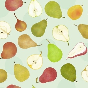 Pear party in green