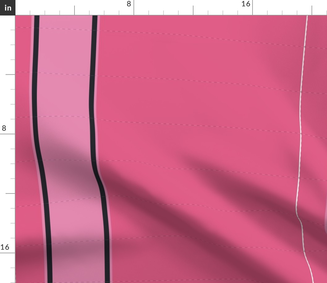DIY cut and sew - hot pink crayon bow template