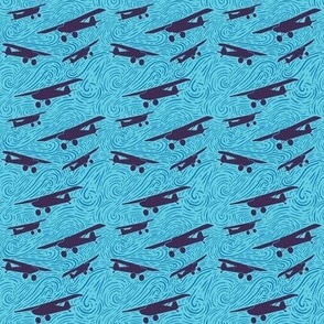 AK Bush Planes - Blue and Navy (Small Scale)