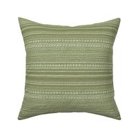 small - Bogolan tribal stripes - mudcloth fabric - honeydew light green on iguana khaki green