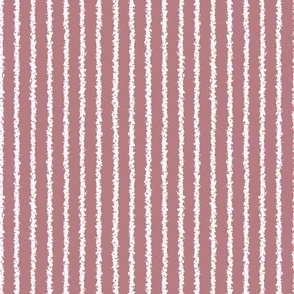 pinstripe white stripes on dusty rose purple