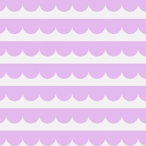 Lilac Scallop - lavender lace scallop wallpaper