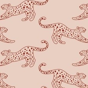 small// Leopard Stretching Drawing Coffee