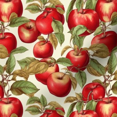 Applelicious Delight: Red Apples on a White Canvas
