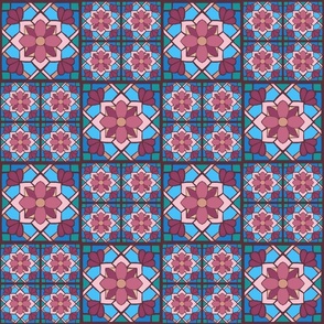 star floral tiles