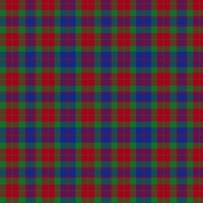 Fraser Red tartan from 1800, 3"