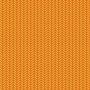 Fishbone Chevron Stripe (Orange)