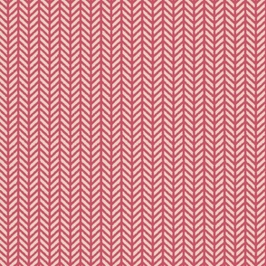 Fishbone Chevron Stripe (Pink, Red)