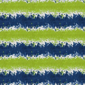 Zigzag Dot Medley - Green/Blue on White Wallpaper - New for 2023