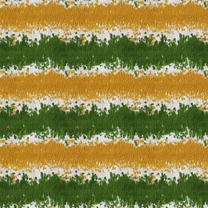 Zigzag Dot Medley - Gold/Green on White Wallpaper - New for 2023