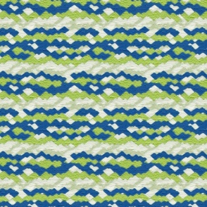 The Rugged Way - Green/Blue on White Wallpaper - New for 2023