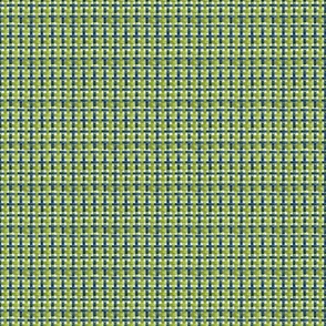 Woven Wonder - Green/Blue on White Wallpaper 