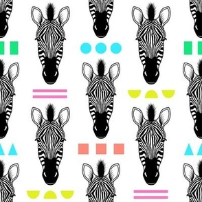 Zebra head print