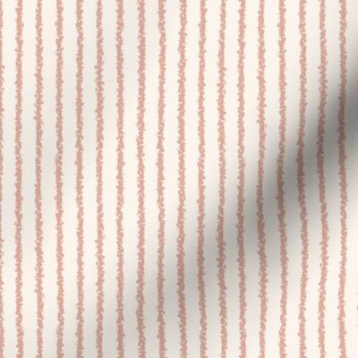 pinstripe dusty pink stripes on off-white ivory cream