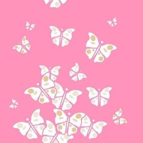 Butterflies Blooming in pink