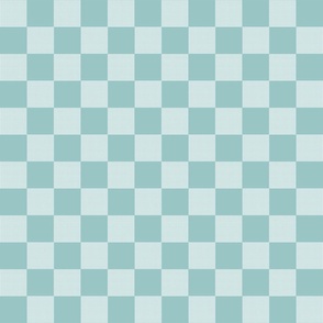 Turquoise Blue Plaid Check Pattern
