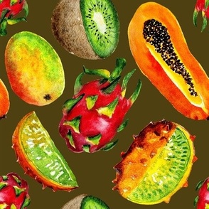  Bright and juicy tropical fruits 2