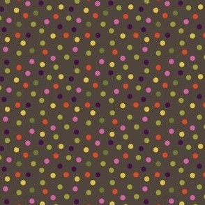  Spotty dots small on Brown