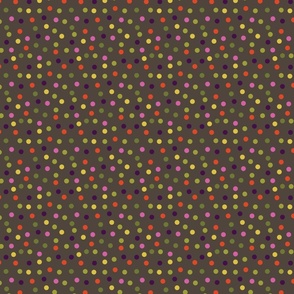 
Spotty dots medium on Brown