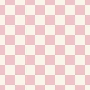 Checks Checkerboard in retro dusty pink 