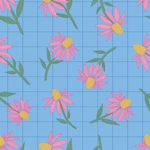 Echinacea Floral Grid 