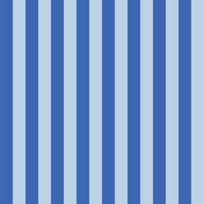 Cobalt Blue and Air Blue Stripes