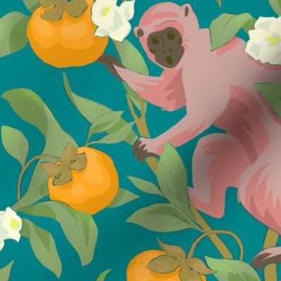persimmons and monkeys bright