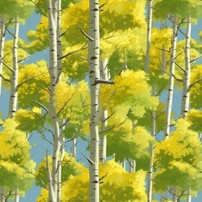 Blue and Yellow Aspen