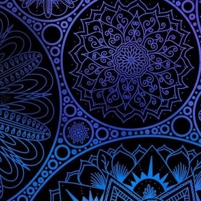 Mandala Bubbles - Galaxy Purples and Blues