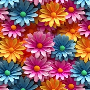 Colorful Daisies