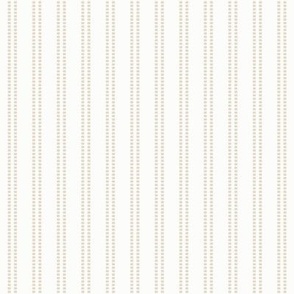 Seeded Stripe: Bone & Cream Beaded Stripe, Thin Stripe, Double Stripe