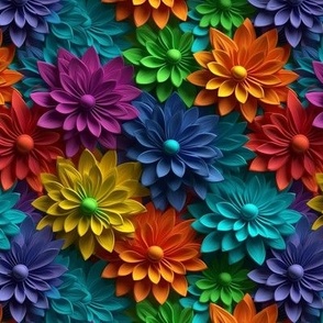 Rainbow Flowers