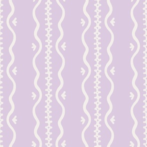 Lilah purple grandmillennial stripe