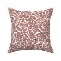 Greek Figs - Terracotta Pink and White