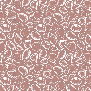 Greek Figs - Terracotta Pink and White
