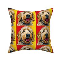 Golden Doodle Dog - Pop Art