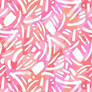 Razzle Dazzle Pink Orange - Large scale