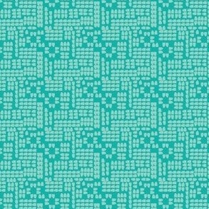 Eclectic boho tribal marks sea green