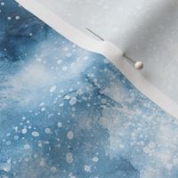 Ocean watercolor painting Abstract Texture Ultramarine Blue Jumbo Large