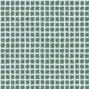 dark green and pastel blue gingham plaid check pattern
