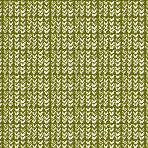 Hand Knit - 15 Olive Reverse