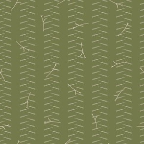 vertical lines with flower thorns on bright dark green