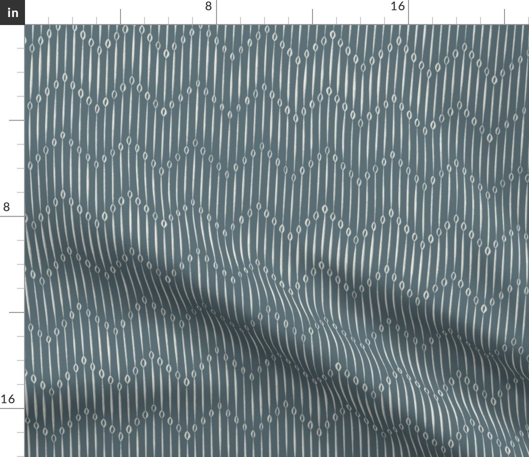 zigzag _ creamy white_ marble blue _ hand drawn chevron brush stroke stripe