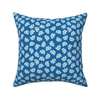 Lotus Flowers Hawaiian | Blue | small scale