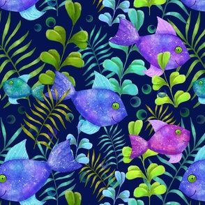 Colorful fish underwater 