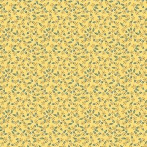 Ditsy Spring Floral Yellow Small