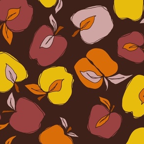 Apples Earth Tones Large