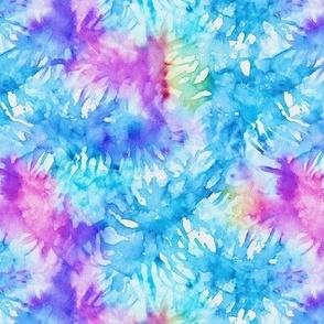 Blurple Tie Dye Batik