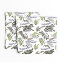 Fern Forest Lavender Tropical Medium Scale Wallpaper Home Décor