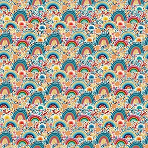 Hippie at Heart - Rainbow terrazzo white S